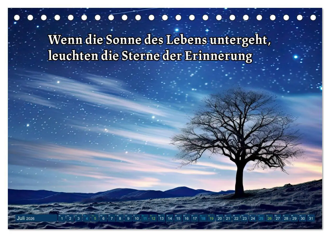 Bild: 9783457274644 | Innehalten in der Trauer - begleitet mit Gedanken (Tischkalender...