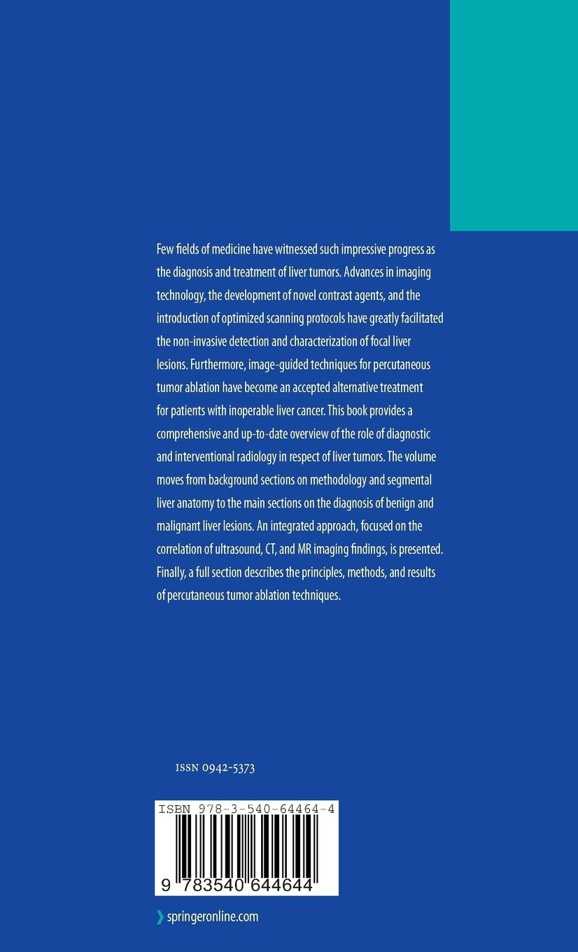 Rückseite: 9783540644644 | Focal Liver Lesions | Detection, Characterization, Ablation | Buch