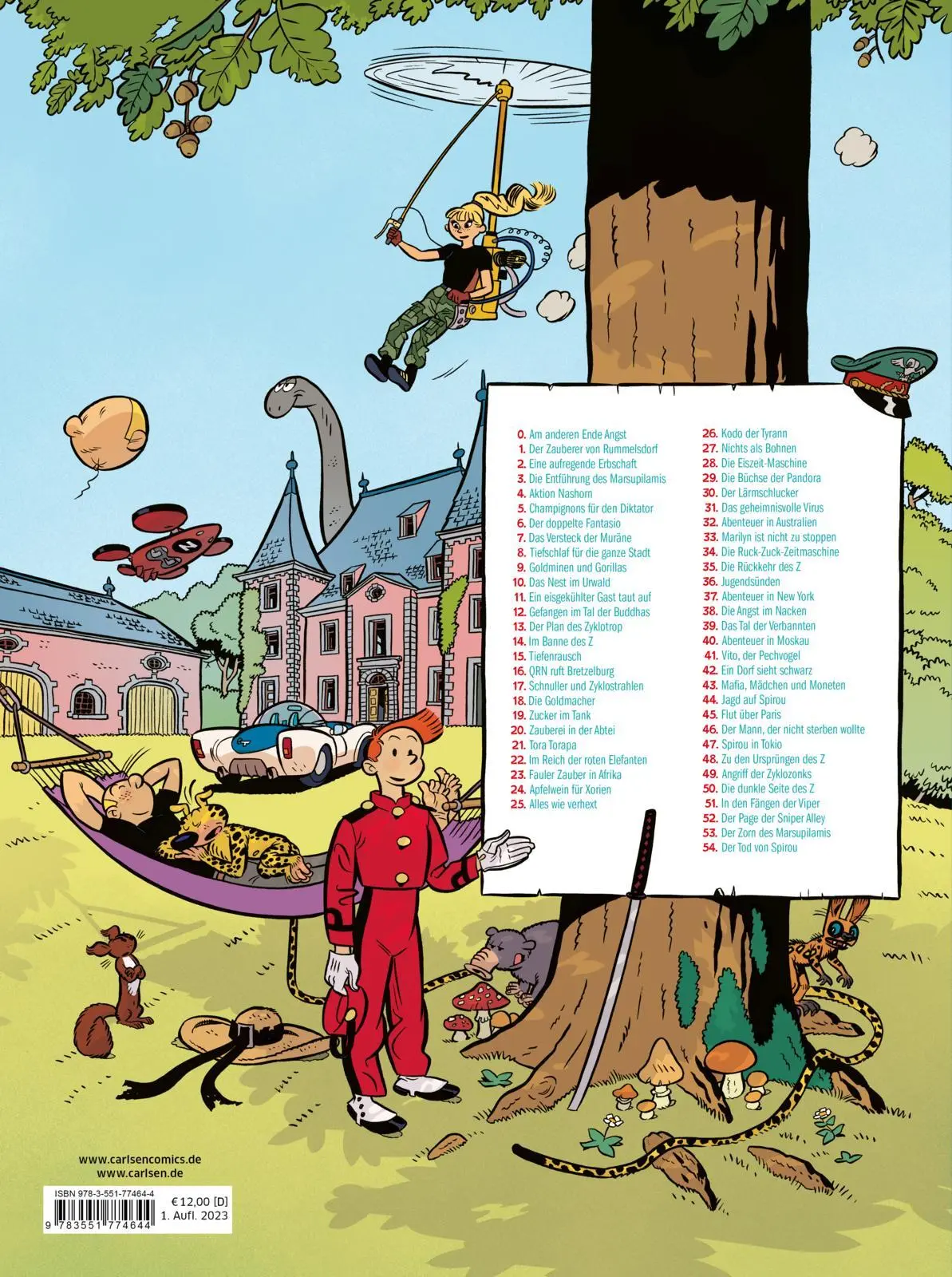 Rückseite: 9783551774644 | Spirou und Fantasio: Band 54: Der Tod von Spirou | Guerrive (u. a.)