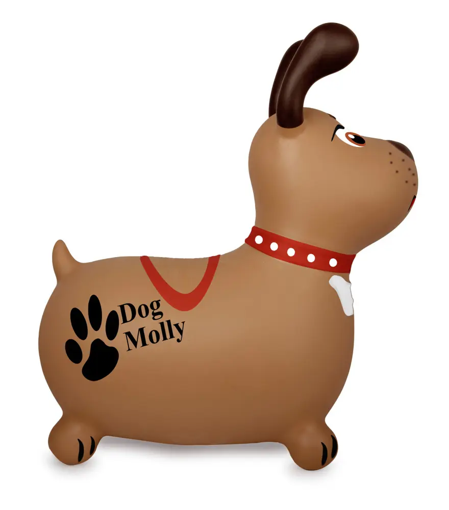 Bild: 4042774474744 | Hüpftier Dog Molly mit Pumpe | 466005 | Deutsch | 2025 | Jamara