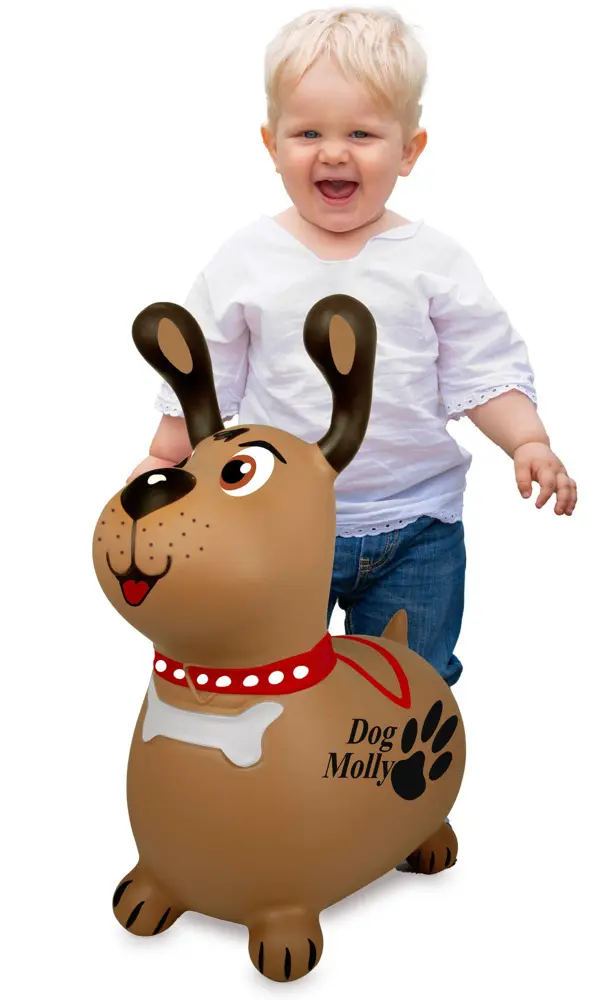 Bild: 4042774474744 | Hüpftier Dog Molly mit Pumpe | 466005 | Deutsch | 2025 | Jamara
