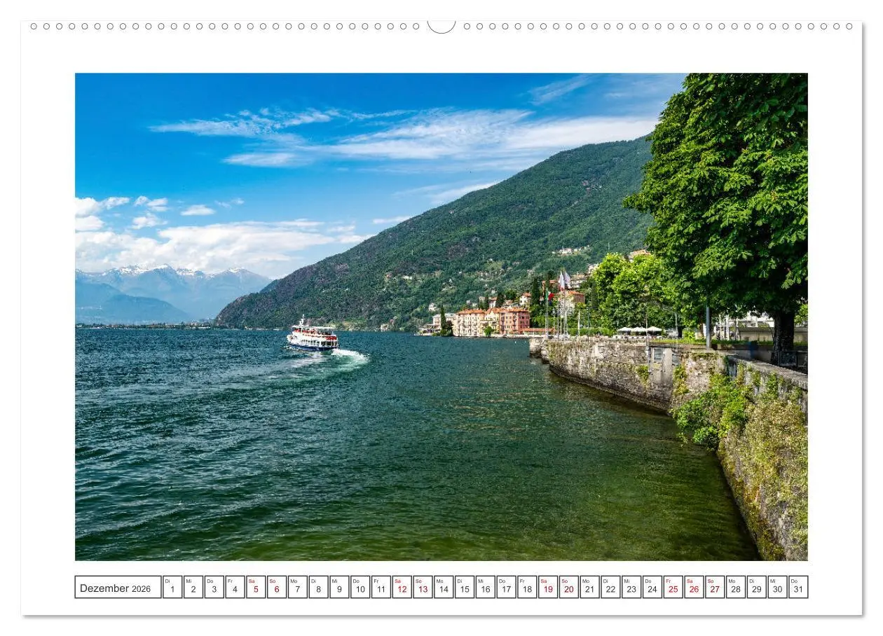Bild: 9783457334744 | Traumziele am Comer See (hochwertiger Premium Wandkalender 2026 DIN...