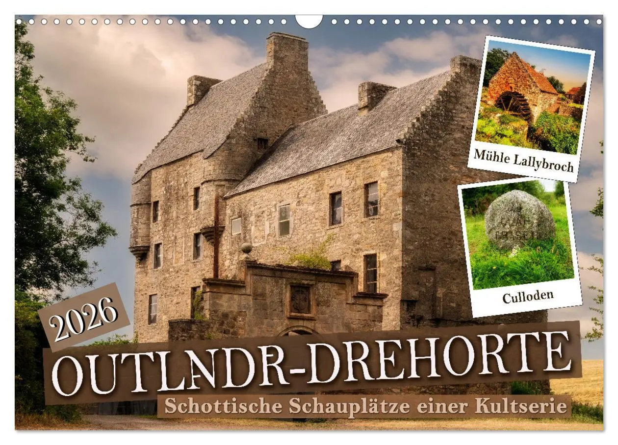Cover: 9783457574744 | Outlndr-Drehorte (Wandkalender 2026 DIN A3 quer), CALVENDO...