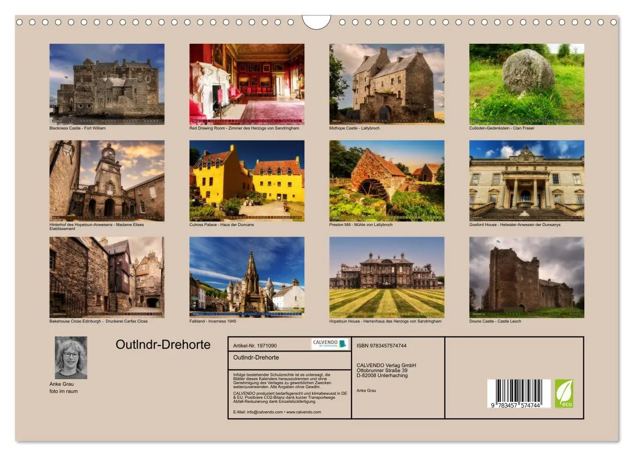 Bild: 9783457574744 | Outlndr-Drehorte (Wandkalender 2026 DIN A3 quer), CALVENDO...
