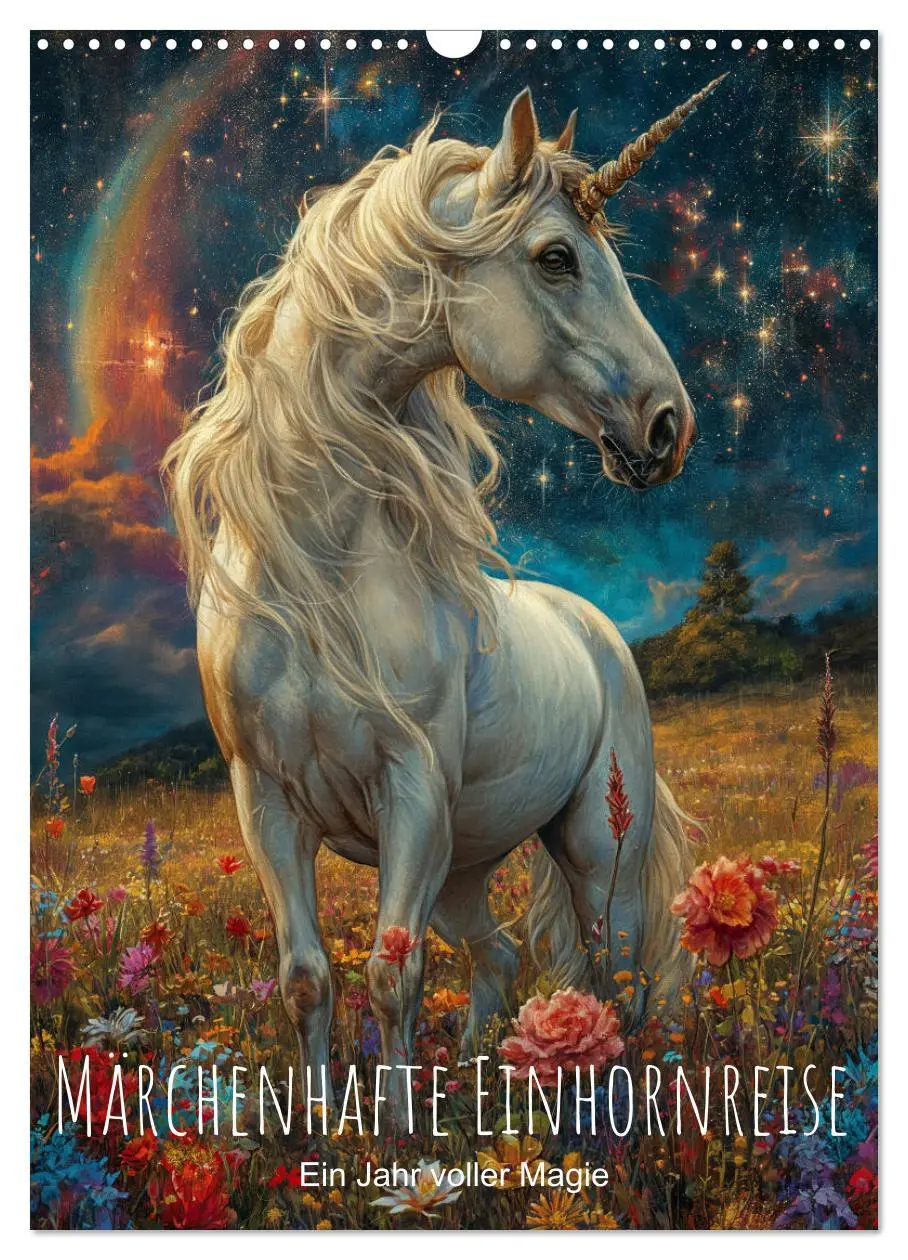 Cover: 9783516284744 | Märchenhafte Einhornreise - Ein Jahr voller Magie (Wandkalender...