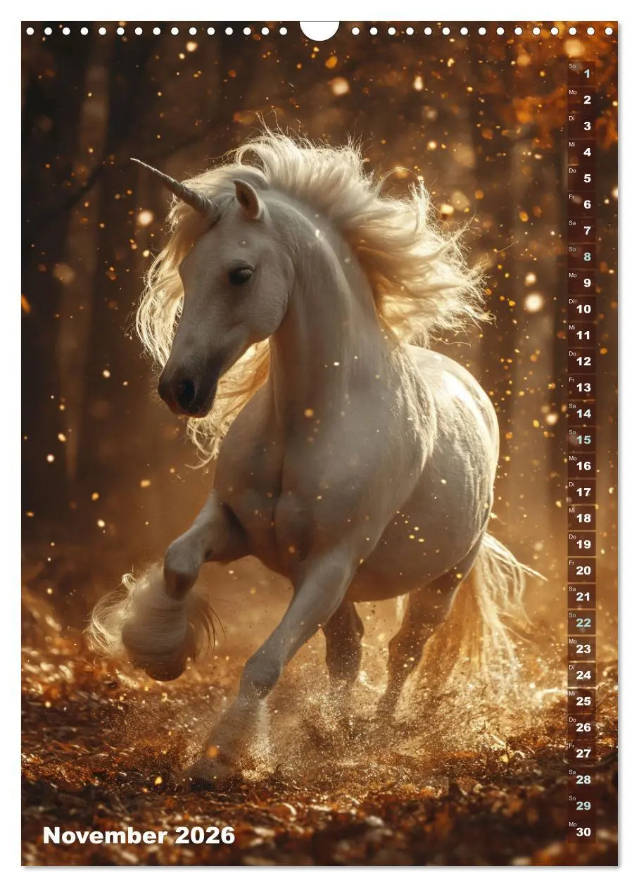 Bild: 9783516284744 | Märchenhafte Einhornreise - Ein Jahr voller Magie (Wandkalender...