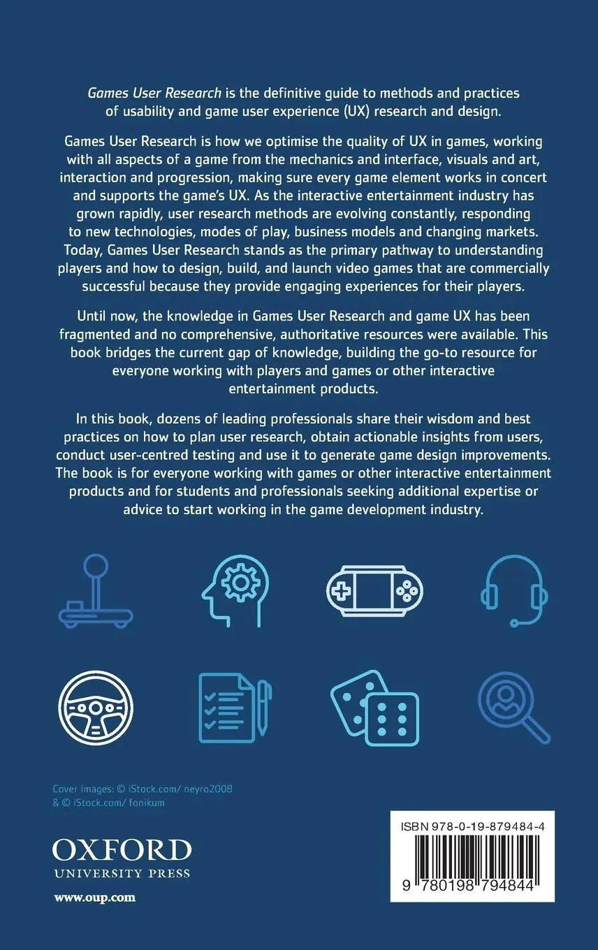 Rückseite: 9780198794844 | Games User Research | Anders Drachen | Buch | Gebunden | Englisch