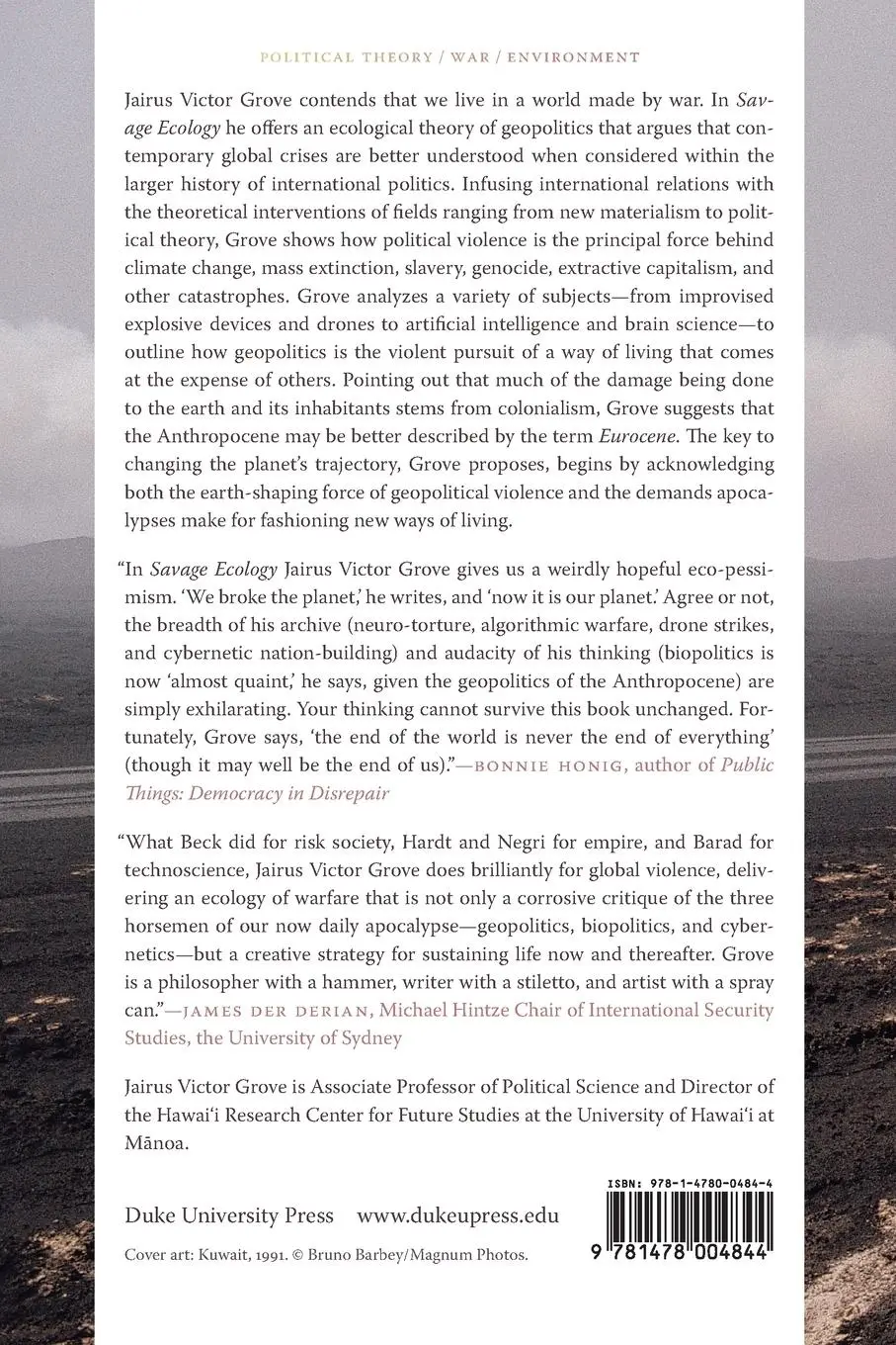 Rückseite: 9781478004844 | Savage Ecology | War and Geopolitics at the End of the World | Grove