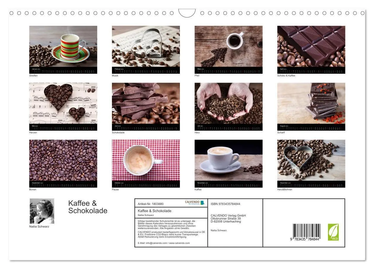 Bild: 9783435784844 | Kaffee &amp; Schokolade (Wandkalender 2025 DIN A3 quer), CALVENDO...