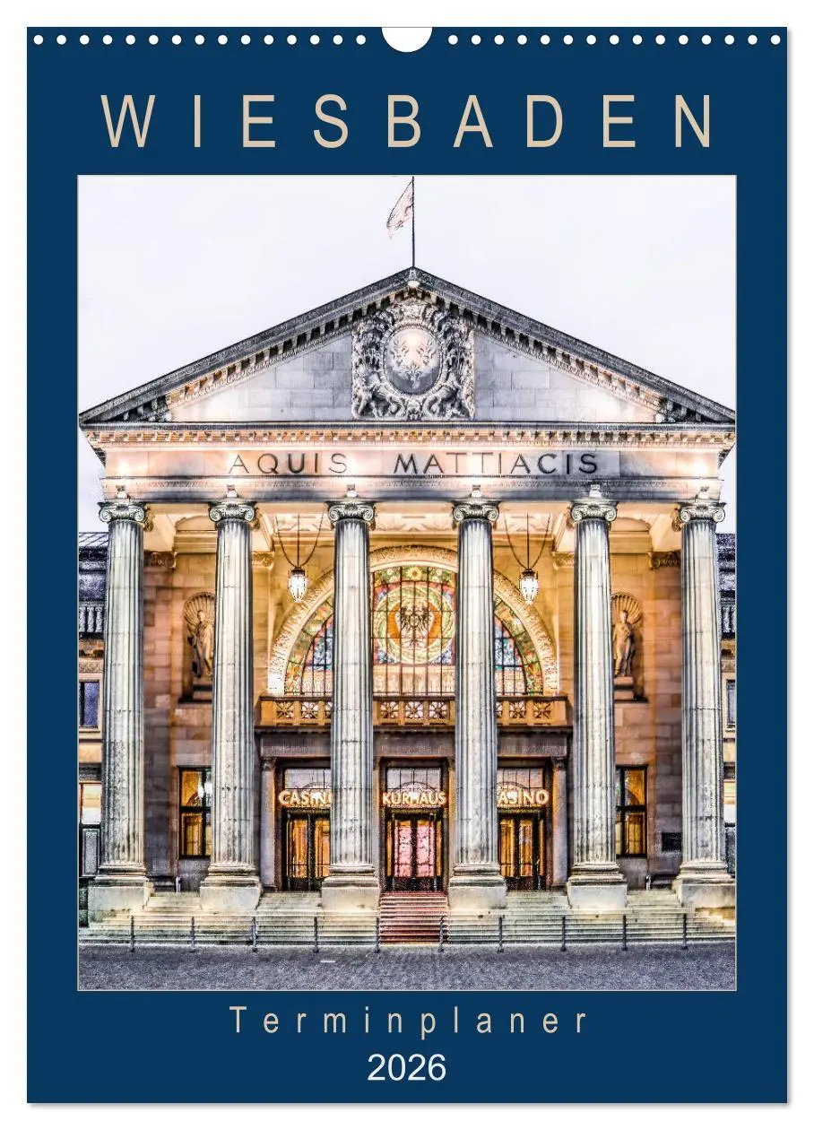 Cover: 9783516414844 | Wiesbaden Terminplaner (Wandkalender 2026 DIN A3 hoch), CALVENDO...