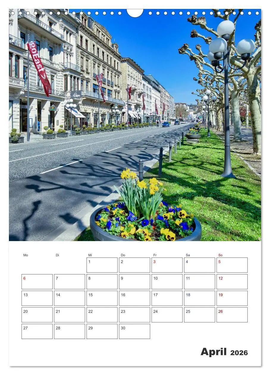 Bild: 9783516414844 | Wiesbaden Terminplaner (Wandkalender 2026 DIN A3 hoch), CALVENDO...