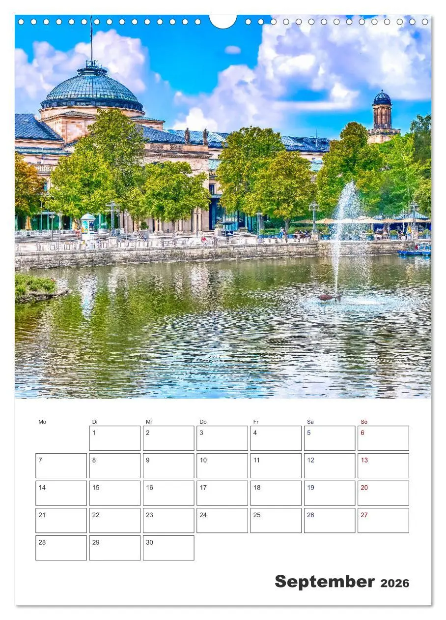 Bild: 9783516414844 | Wiesbaden Terminplaner (Wandkalender 2026 DIN A3 hoch), CALVENDO...