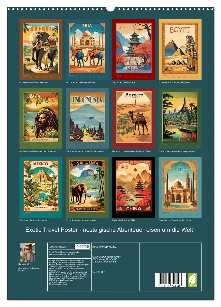 Bild: 9783516724844 | Exotic Travel Poster - nostalgische Abenteuerreisen um die Welt...