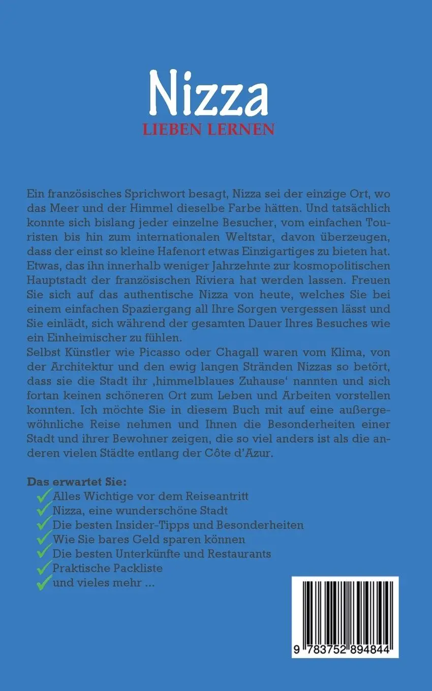 Rückseite: 9783752894844 | Nizza lieben lernen: Der perfekte Reiseführer für einen...