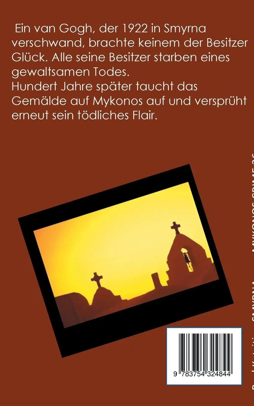 Rückseite: 9783754324844 | Smyrna - das todbringende Gemälde | Mykonos Crime 26 | Paul Katsitis