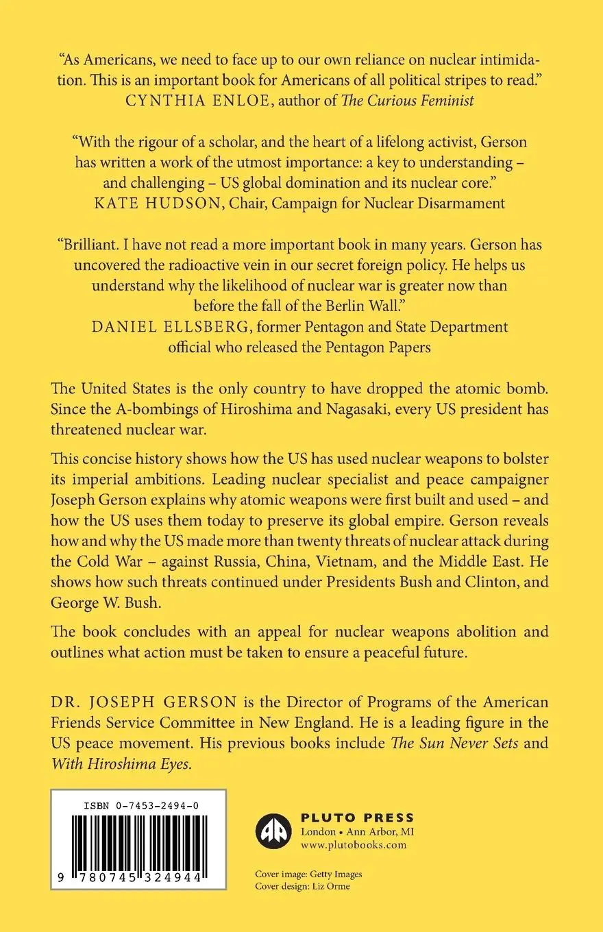 Rückseite: 9780745324944 | Empire and the Bomb | Joseph Gerson | Taschenbuch | Englisch | 2007