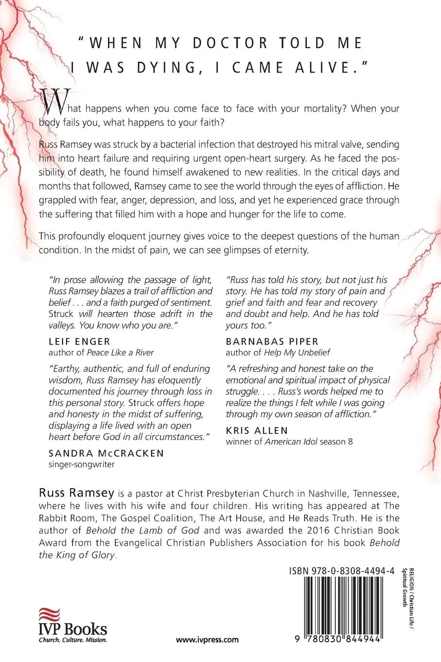 Rückseite: 9780830844944 | Struck | One Christian's Reflections on Encountering Death | Ramsey