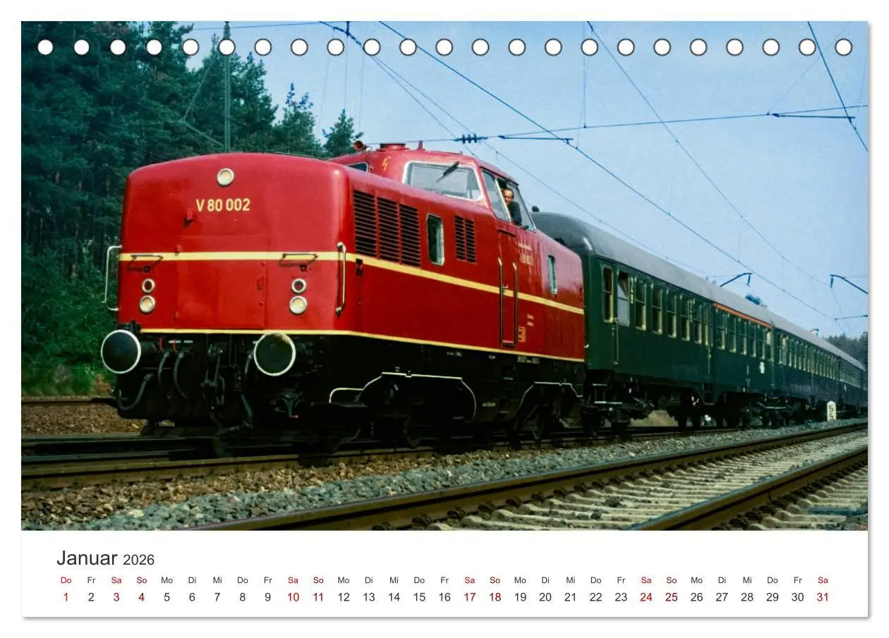Bild: 9783457934944 | Deutsche Diesellokomotiven (Tischkalender 2026 DIN A5 quer),...