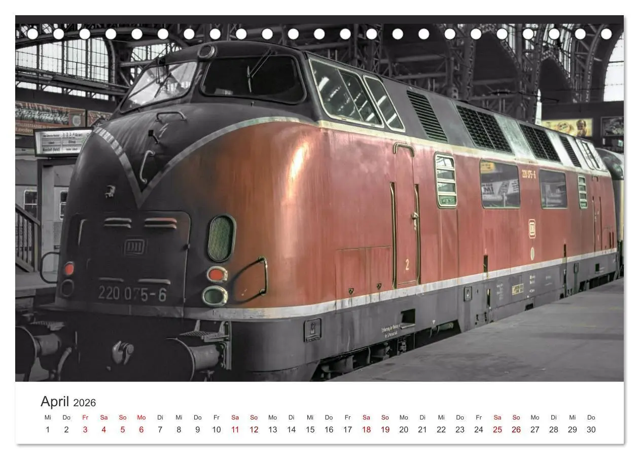 Bild: 9783457934944 | Deutsche Diesellokomotiven (Tischkalender 2026 DIN A5 quer),...