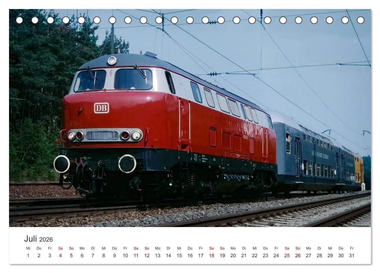 Bild: 9783457934944 | Deutsche Diesellokomotiven (Tischkalender 2026 DIN A5 quer),...