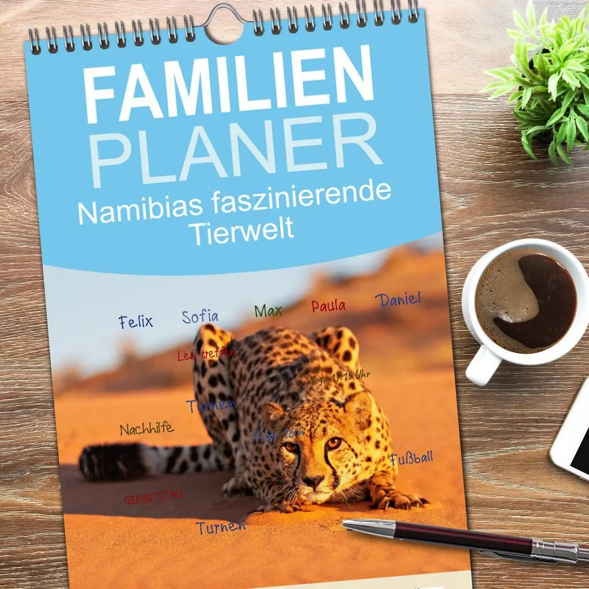 Bild: 9783516714944 | Familienplaner 2026 - Namibias faszinierende Tierwelt mit 5 Spalten...