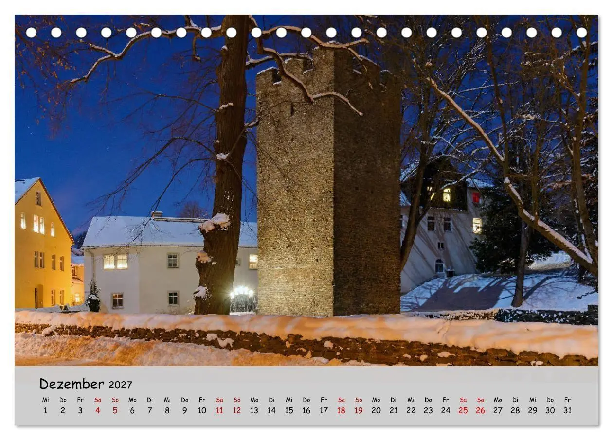 Bild: 9783569804944 | Historisches Erzgebirge (Tischkalender 2027 DIN A5 quer), CALVENDO...