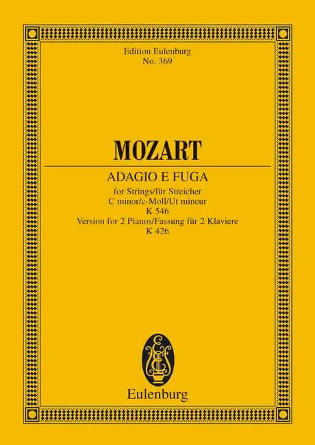 Cover: 9783795764944 | Adagio And Fugue K 546 In C Minor | Wolfgang Amadeus Mozart