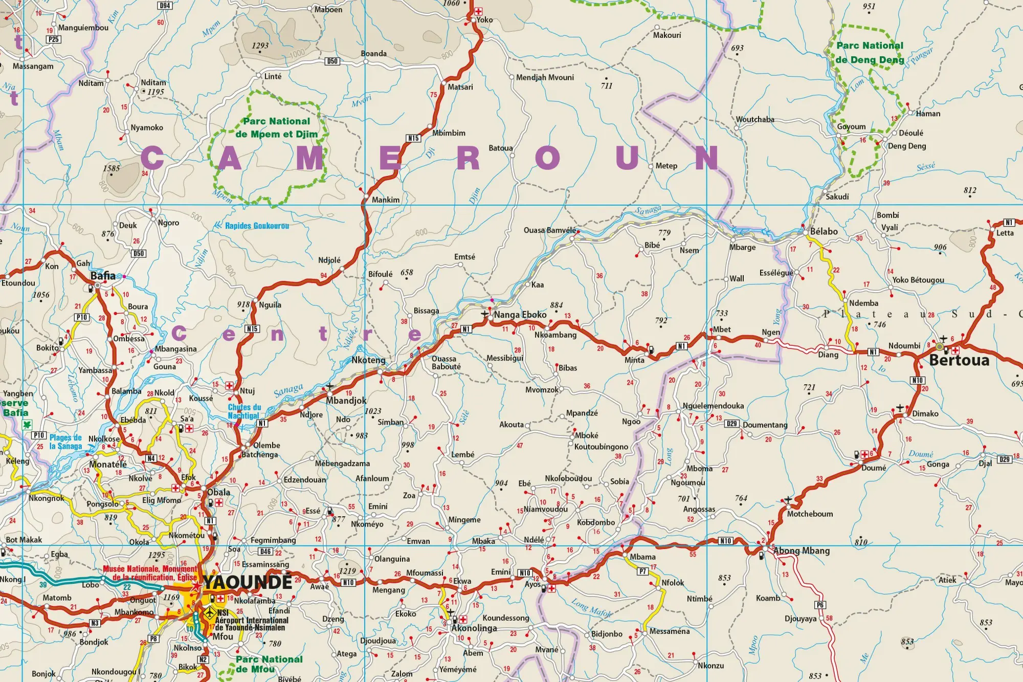 Bild: 9783831774944 | Reise Know-How Landkarte Kamerun, Gabun Cameroon, Gabon (1:1.300.000)