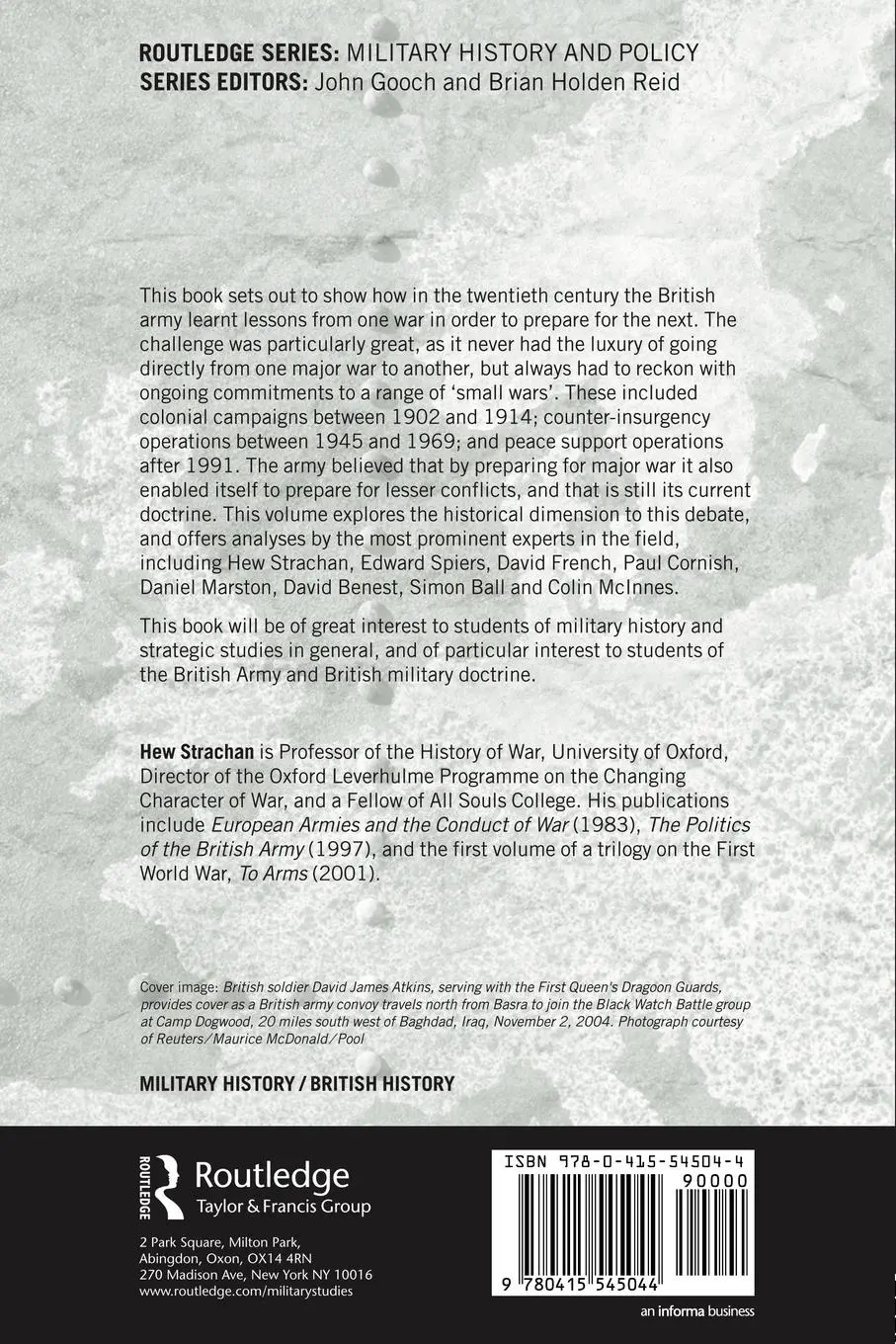 Rückseite: 9780415545044 | Big Wars and Small Wars | Hew Strachan | Taschenbuch | Englisch | 2009