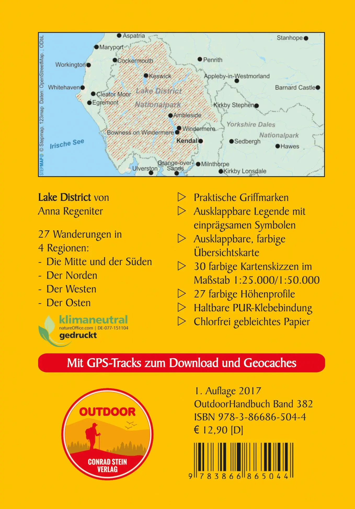 Rückseite: 9783866865044 | 27 Wanderungen Lake District | Anna Regeniter | Taschenbuch | 158 S.