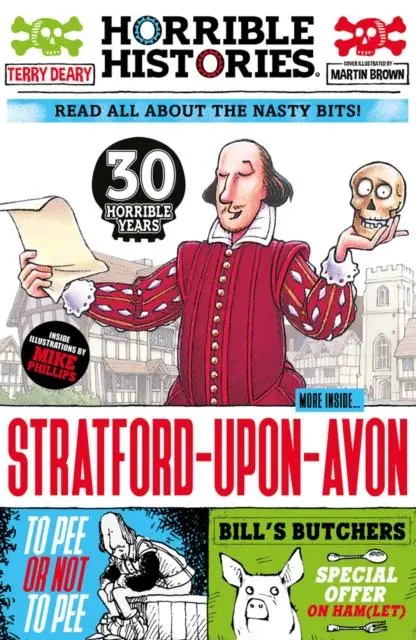 Cover: 9780702325144 | Gruesome Guide to Stratford-upon-Avon (newspaper edition) | Deary