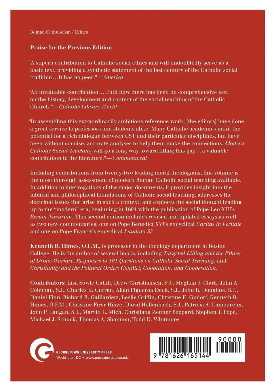 Rückseite: 9781626165144 | Modern Catholic Social Teaching | Kenneth R. Himes | Taschenbuch