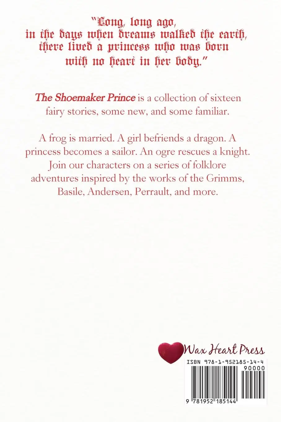 Rückseite: 9781952185144 | The Shoemaker Prince | Jenny Prater | Taschenbuch | Englisch | 2023