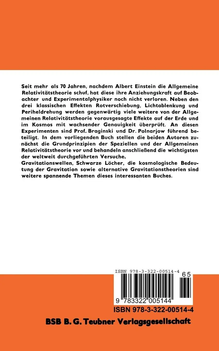 Rückseite: 9783322005144 | Der Schwerkraft auf der Spur | A. G. Polnarjow | Taschenbuch | 176 S.