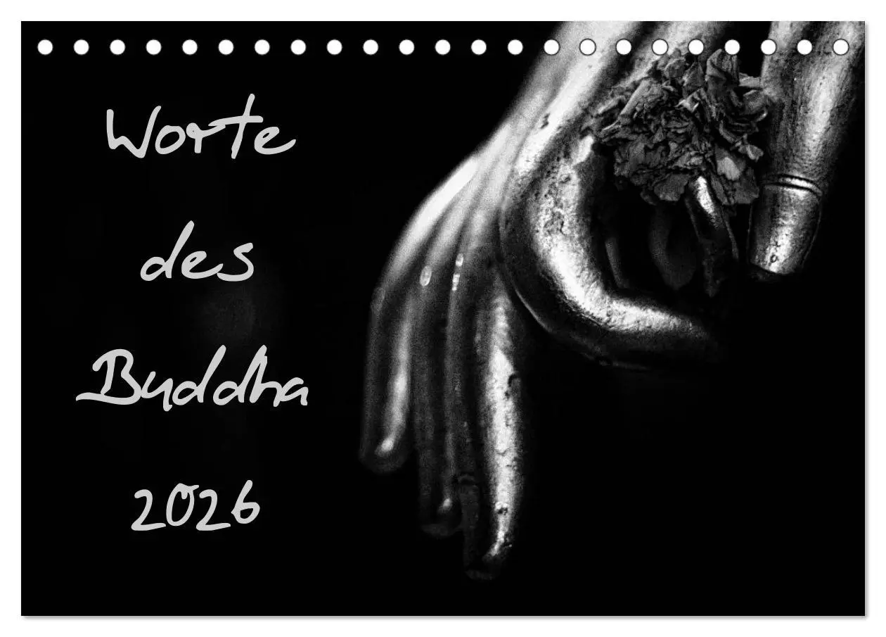 Cover: 9783516075144 | Worte des Buddha 2026 (Tischkalender 2026 DIN A5 quer), CALVENDO...