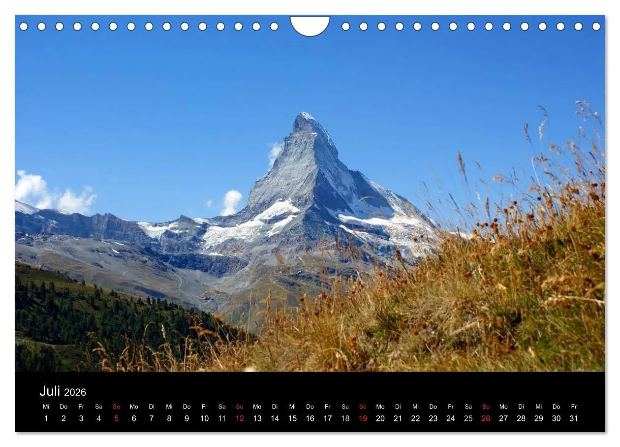 Bild: 9783516145144 | Faszination Matterhorn (Wandkalender 2026 DIN A4 quer), CALVENDO...