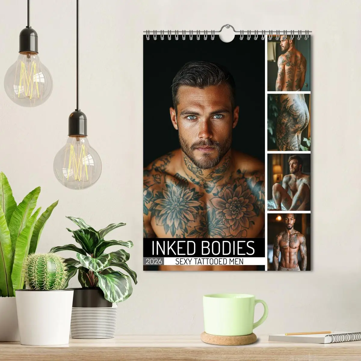 Bild: 9783516525144 | Inked Bodies - Sexy Tattooed Men (Wall Calendar 2026 DIN A4...