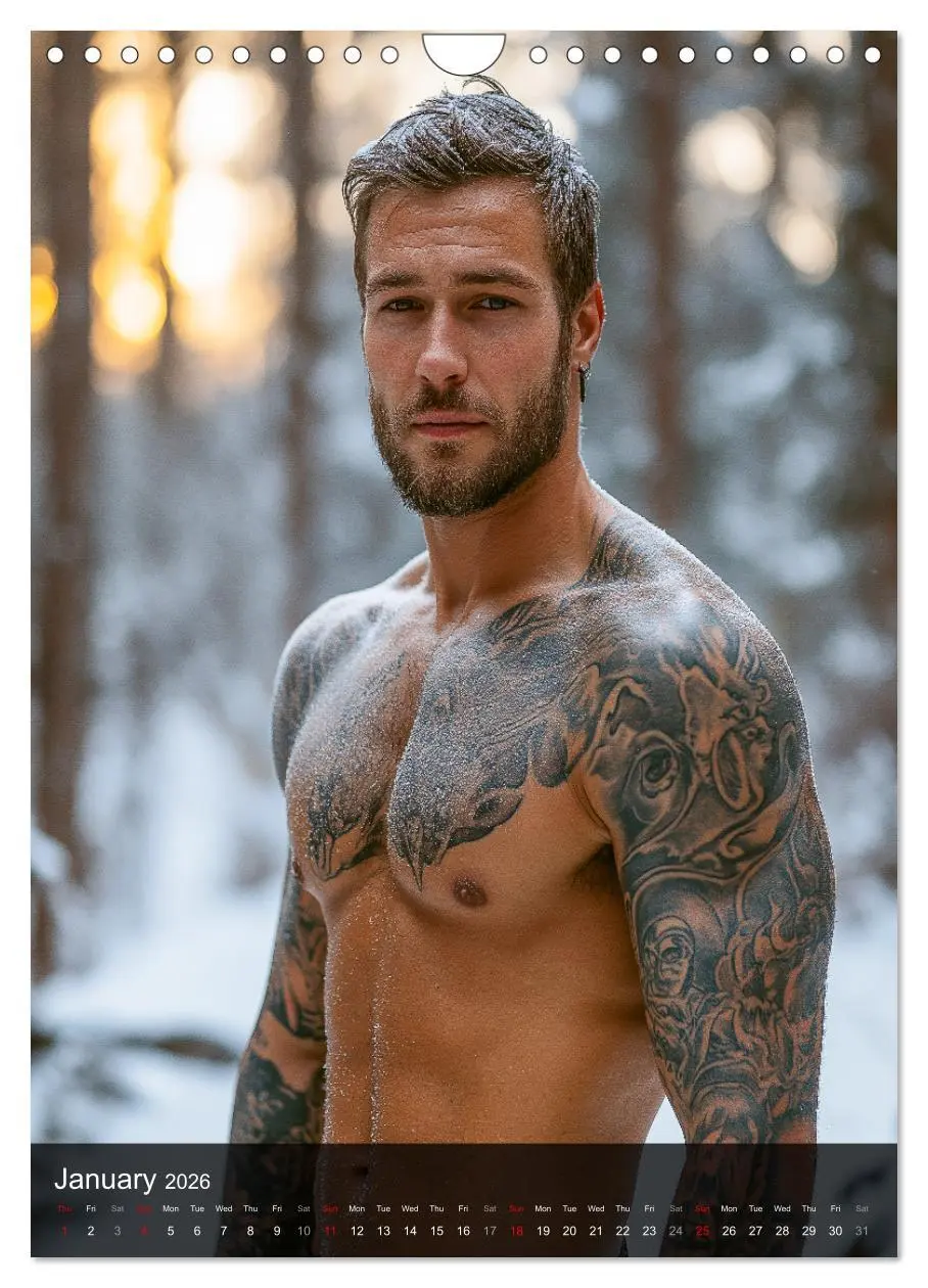 Bild: 9783516525144 | Inked Bodies - Sexy Tattooed Men (Wall Calendar 2026 DIN A4...