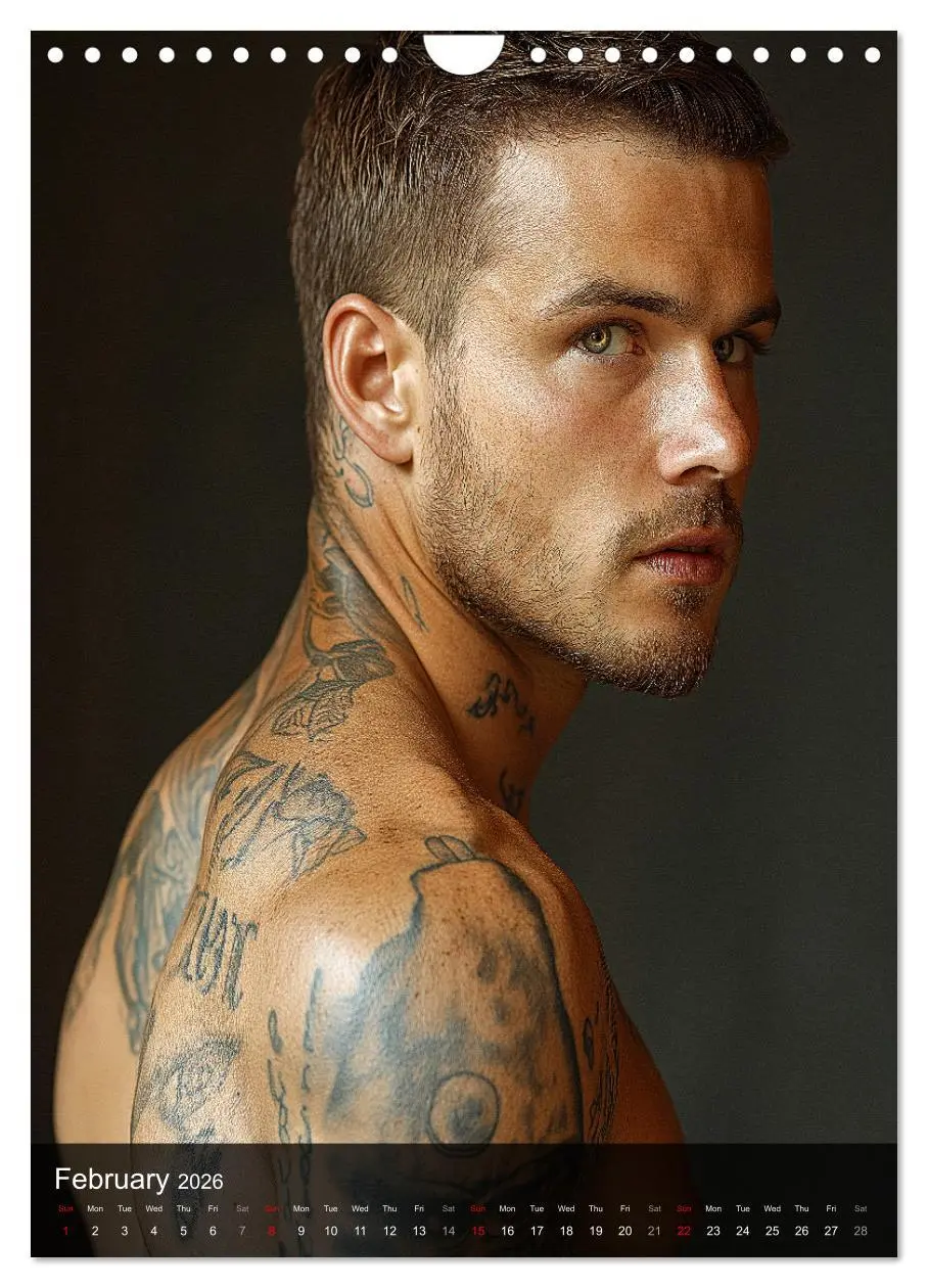 Bild: 9783516525144 | Inked Bodies - Sexy Tattooed Men (Wall Calendar 2026 DIN A4...