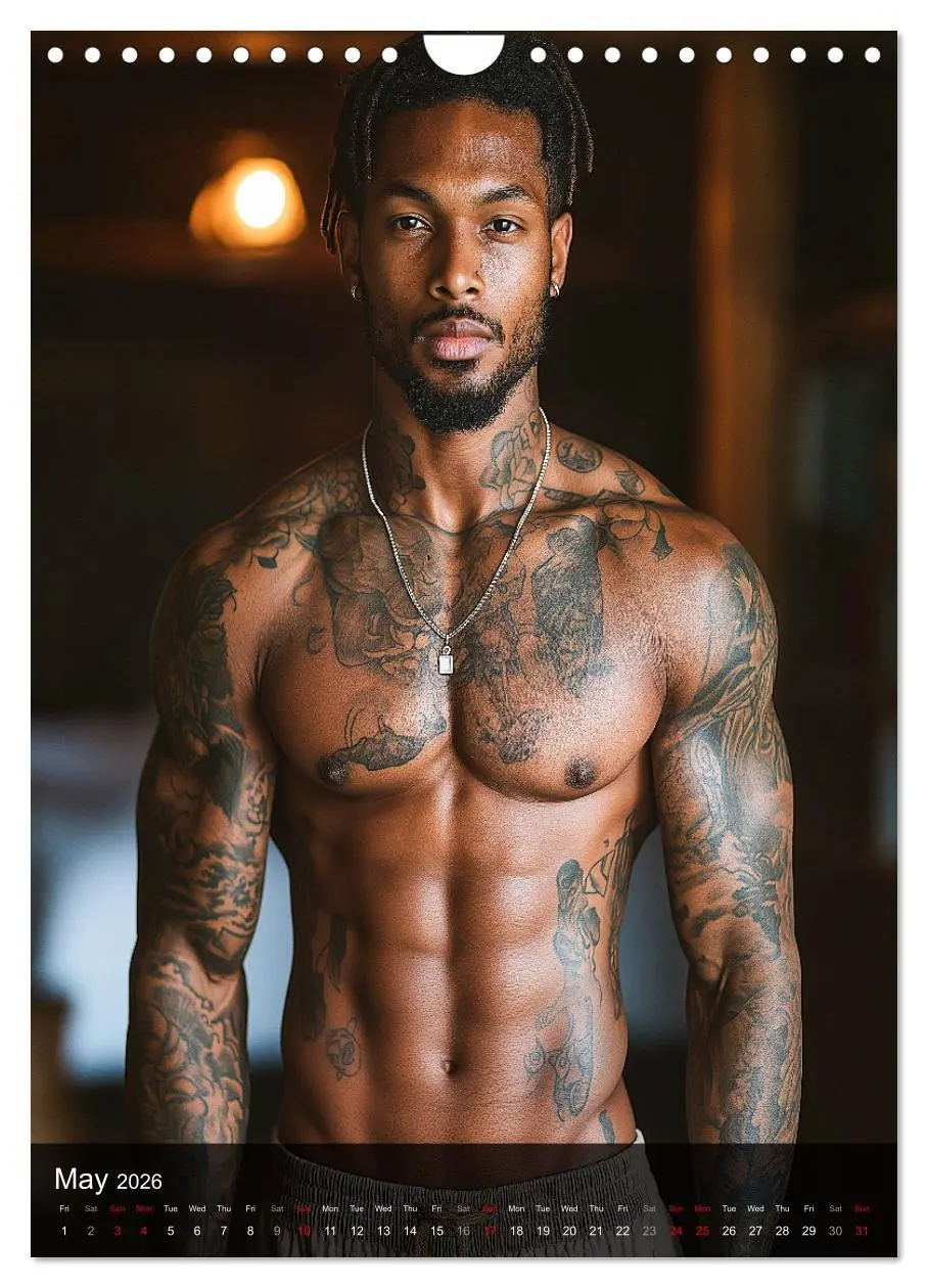 Bild: 9783516525144 | Inked Bodies - Sexy Tattooed Men (Wall Calendar 2026 DIN A4...