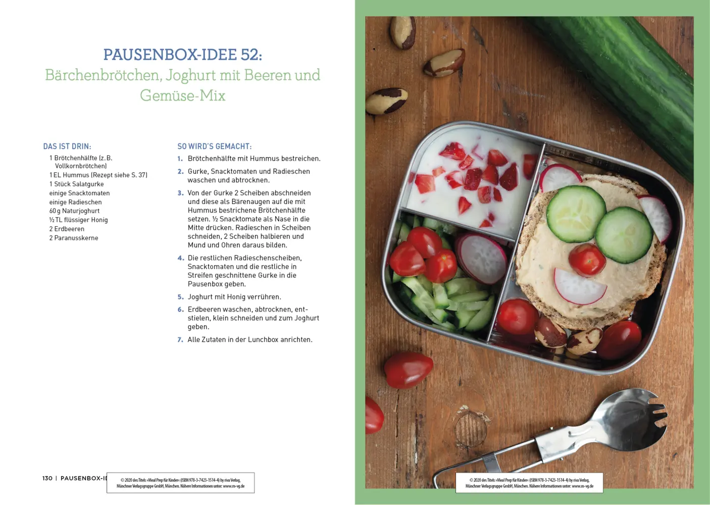 Bild: 9783742315144 | Meal Prep für Kinder | Veronika Pichl | Taschenbuch | 160 S. | Deutsch