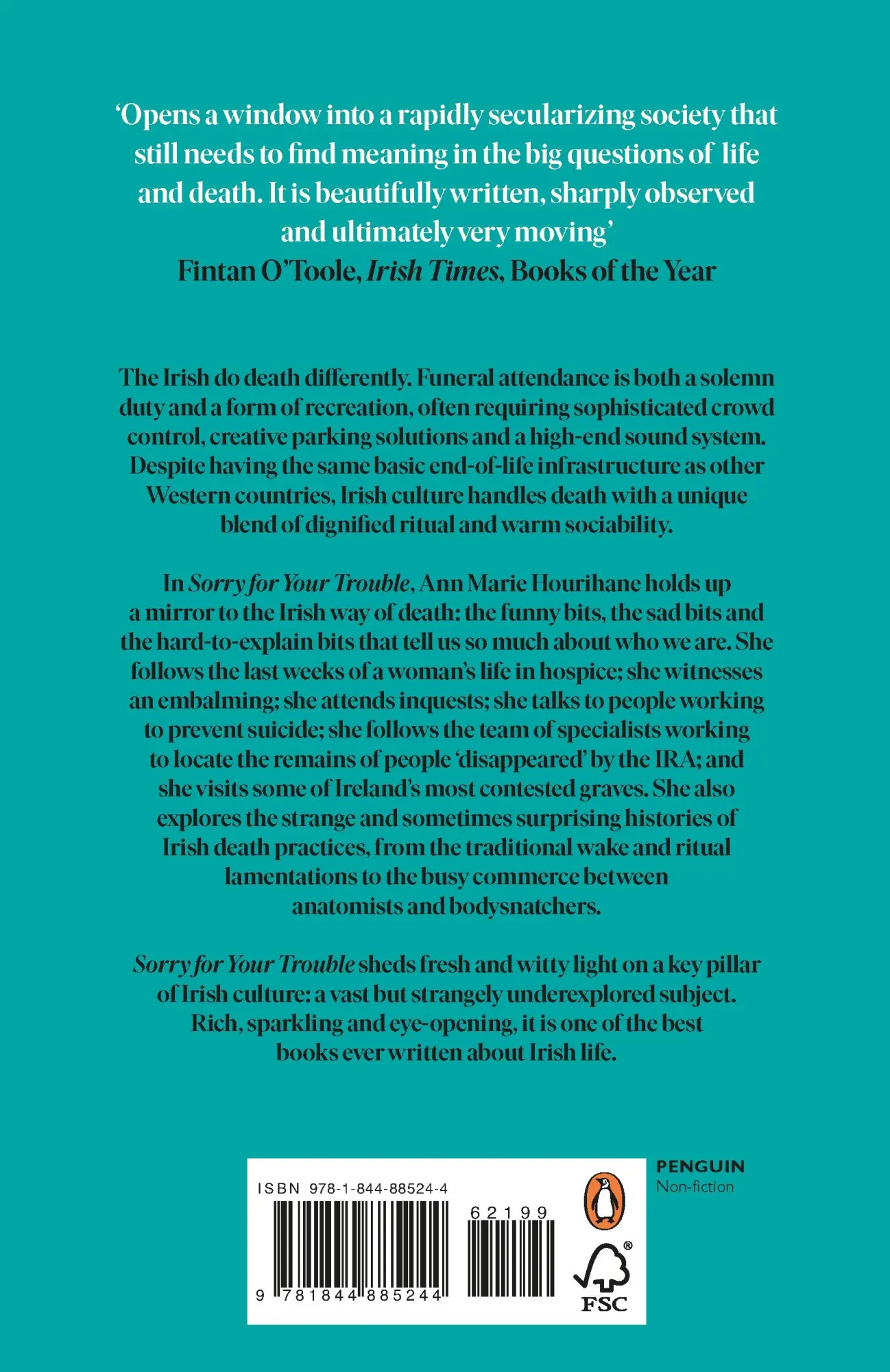 Rückseite: 9781844885244 | Sorry for Your Trouble: The Irish Way of Death | Ann Marie Hourihane