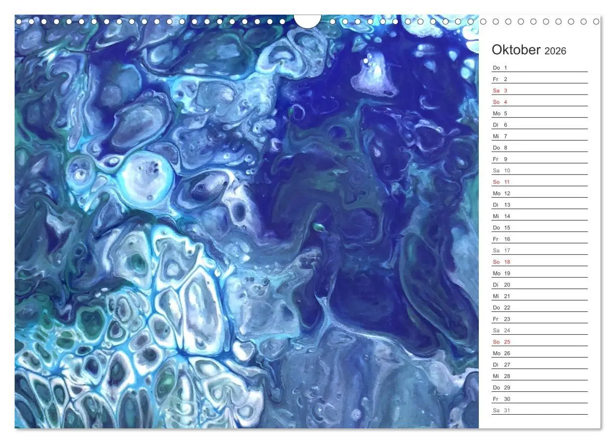 Bild: 9783457805244 | Abstract World - abstrakte Kunst in Acrylfließtechnik (Wandkalender...