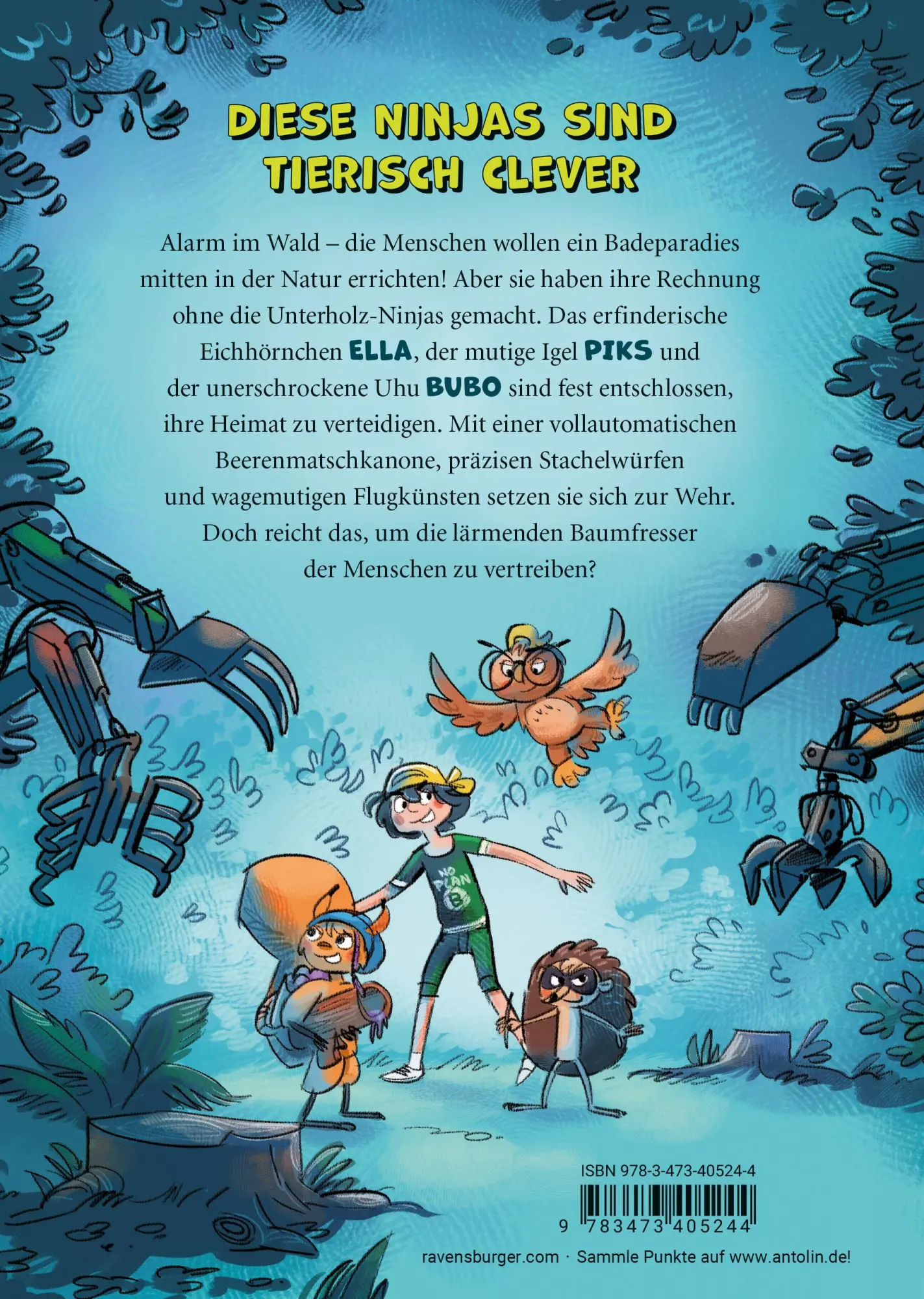 Rückseite: 9783473405244 | Unterholz-Ninjas, Band 1 - Das Abenteuer beginnt | Michael Mantel
