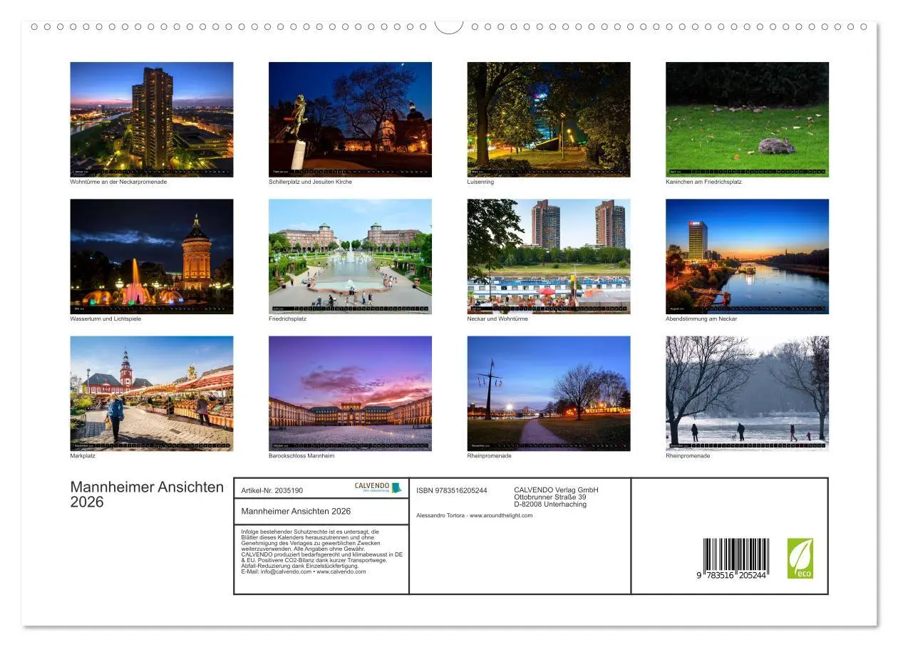 Bild: 9783516205244 | Mannheimer Ansichten 2026 (hochwertiger Premium Wandkalender 2026...
