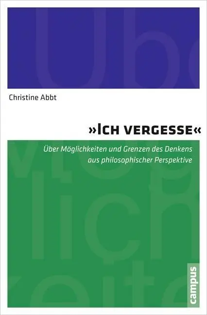 Cover: 9783593505244 | 'Ich vergesse' | Christine Abbt | Taschenbuch | 409 S. | Deutsch