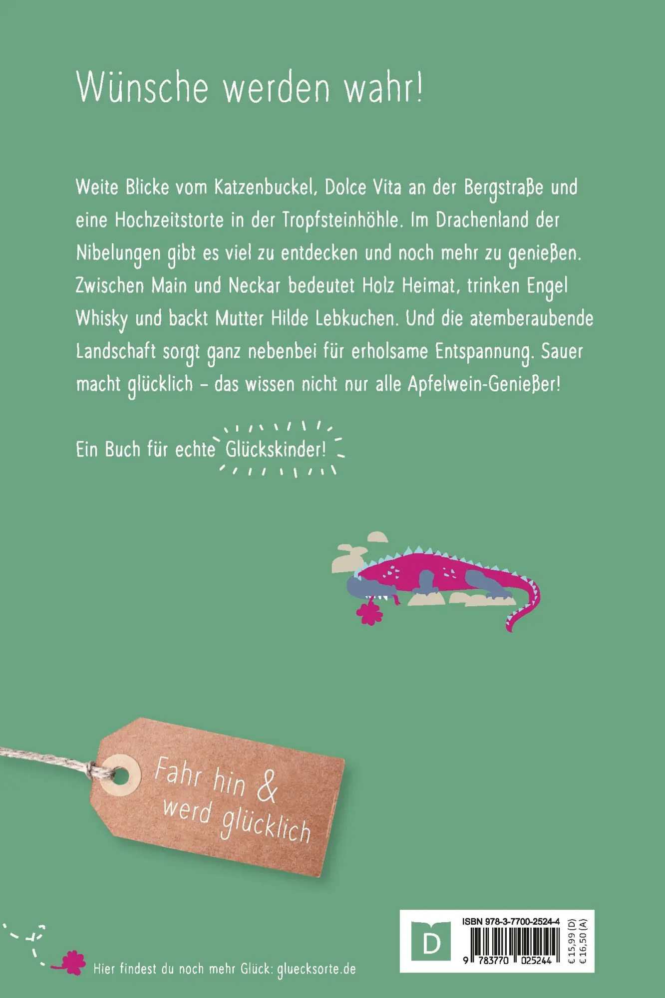Rückseite: 9783770025244 | Glücksorte im Odenwald | Fahr hin &amp; werd glücklich | Sigrid Stöckel