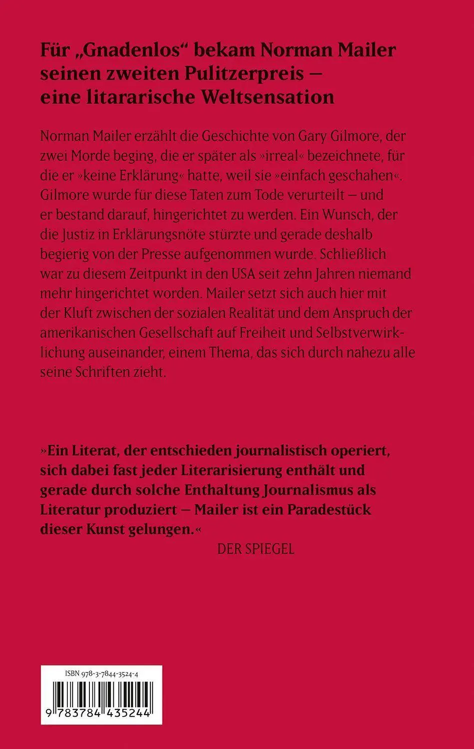 Bild: 9783784435244 | Gnadenlos | Das Lied vom Henker | Norman Mailer | Taschenbuch | 992 S.