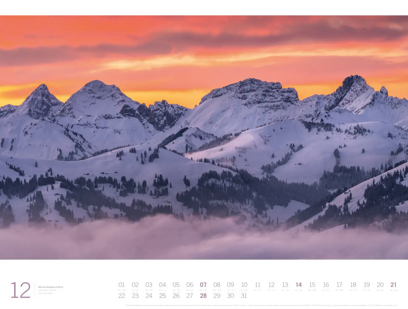 Bild: 9783838435244 | Alpen - Ackermann Gallery Kalender 2025 | Ackermann Kunstverlag | 2025