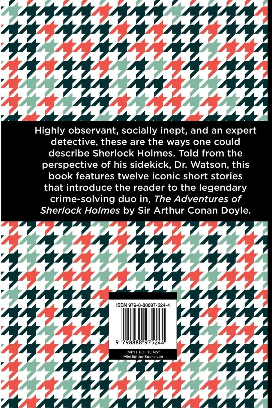 Rückseite: 9798888975244 | The Adventures of Sherlock Holmes (Large Print Edition) | Doyle | Buch